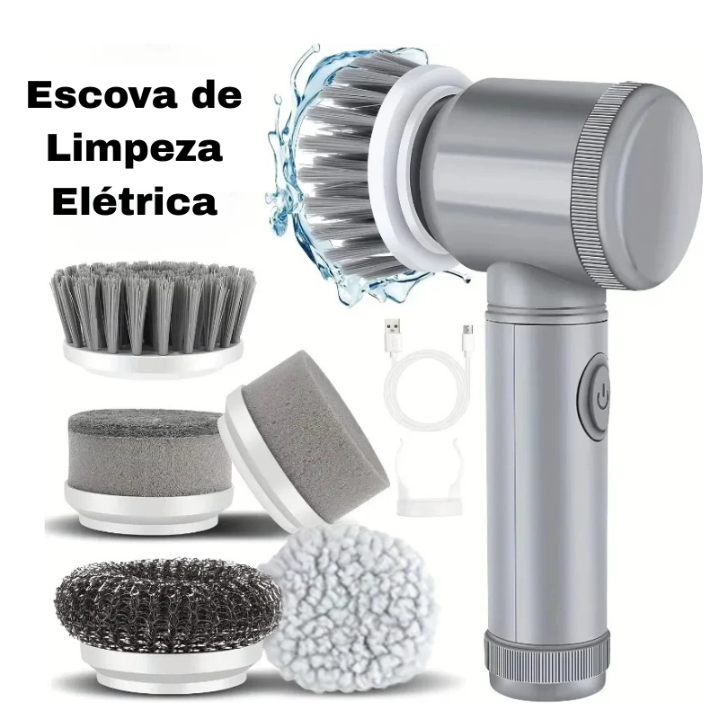 Escova de Limpeza Elétrica Multifunções Pro